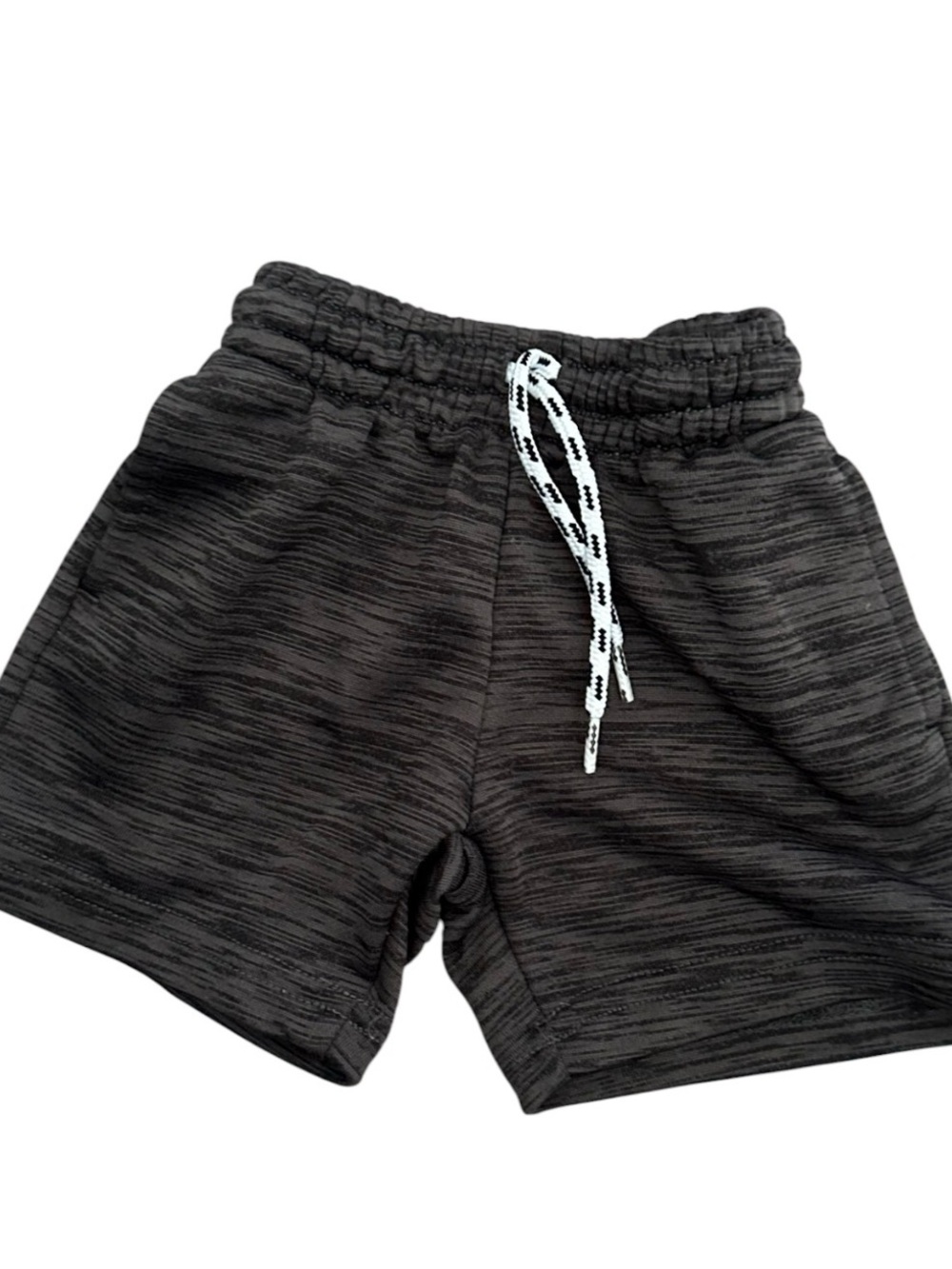 Black Heather Athletic Functional Drawstring Shorts 2T